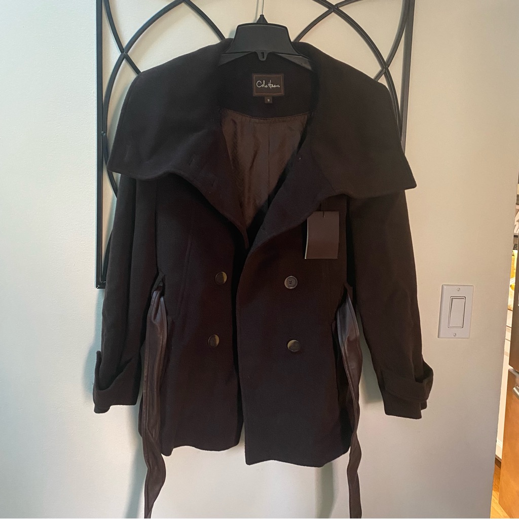 Cole Haan Cashmere Blend Peacoat